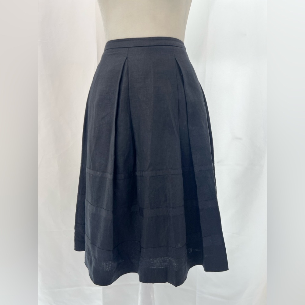 LIZ CLAIBORNE Y2K vintage linen pleated SKIRT